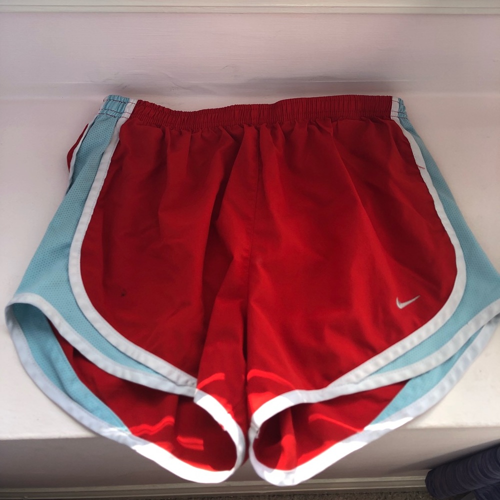 GREAT CONDITION RED AND BLUE NIKE SHORTS